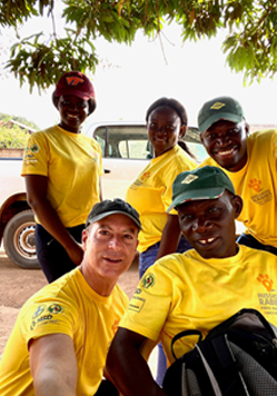 A group of Mission Rabies volunteers